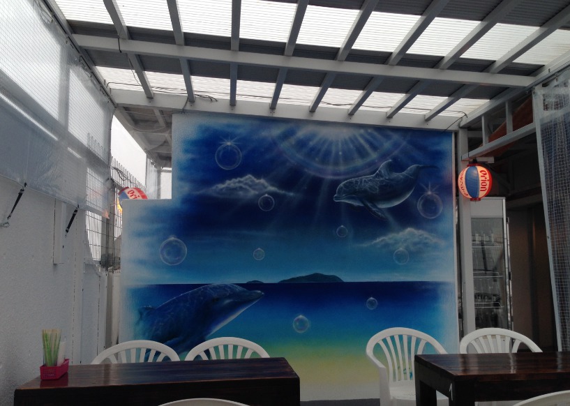 雨でも大丈夫な中の町ビアガーデン